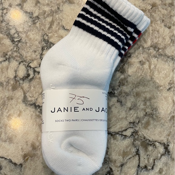adidas White Socks with Black Stripes - Picture 1 of 3